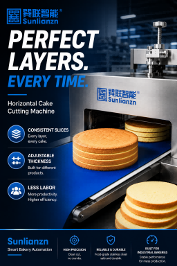 Horizontal Cake Cutting Machine sponge cake cutting machine